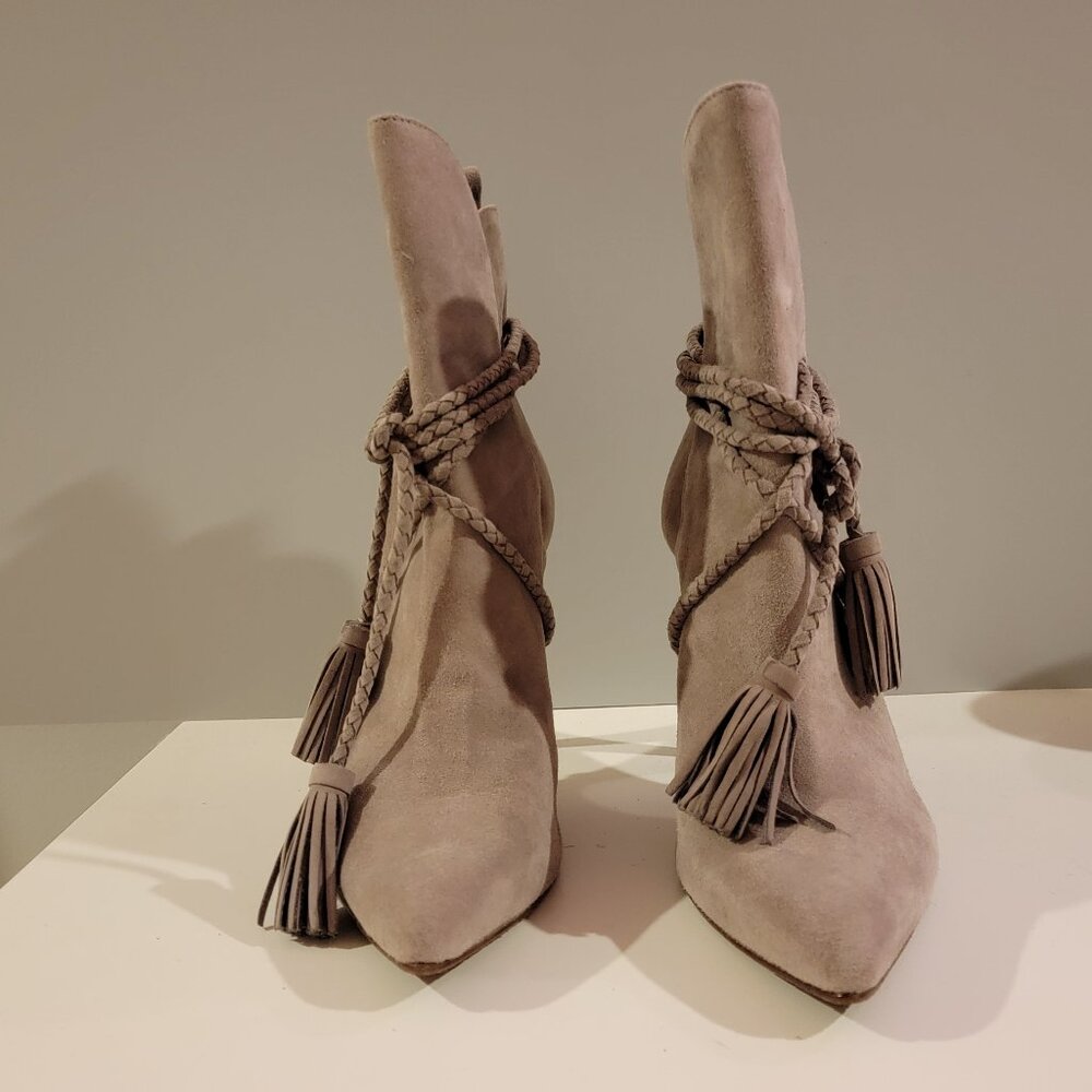 Schatz taupe suede booties - Picture 2 of 7